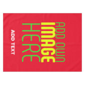 NAPPE MODÈLE DE TEXTE D'IMAGE ROUGE SIMPLE MODERNE (Devant (Horizontal))