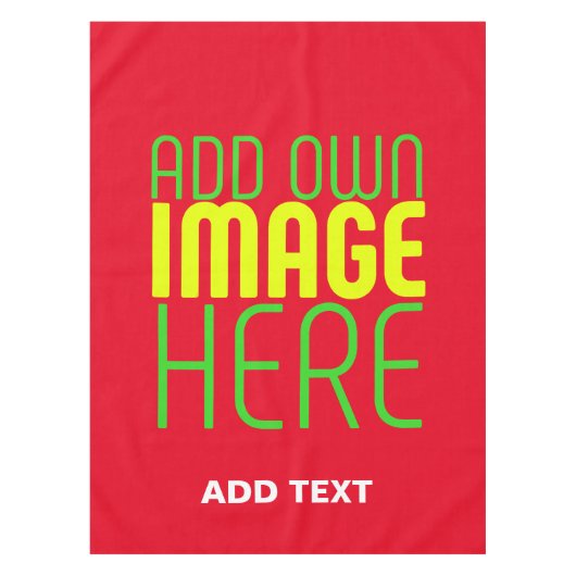 NAPPE MODÈLE DE TEXTE D'IMAGE ROUGE SIMPLE MODERNE (Devant)