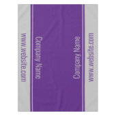 Nappe Modèle de texte Royal Purple et Grey (Devant)