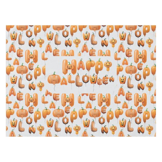 Nappe Modèle D'Halloween Des Ballons (Devant (Horizontal))
