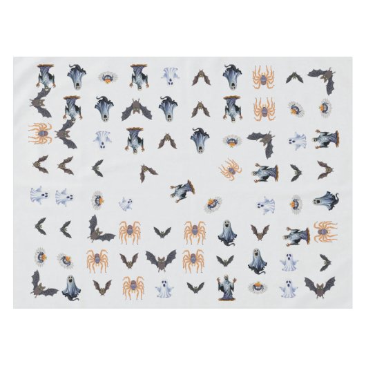 Nappe Modèle D'Halloween Des Créatures (Devant (Horizontal))