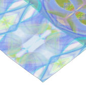 Nappe modèle ethnique bleu de fractale (Angle)