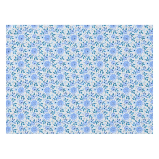 Nappe Modèle floral.06.FR. Bleu blanc (Devant (Horizontal))