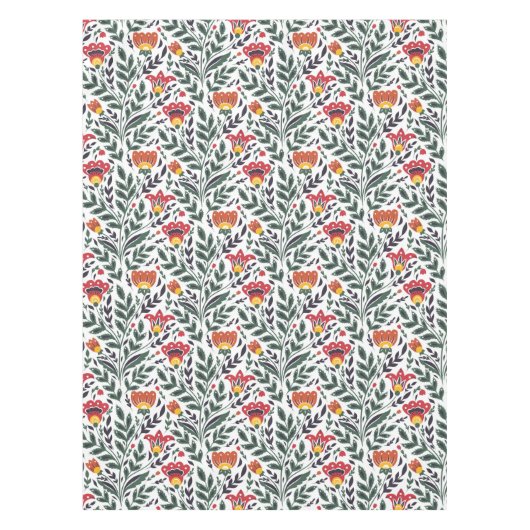 Nappe Modèle floral art populaire (Devant)