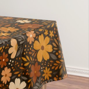 Nappe Modèle Floral Automne vintage - Fleurs Automnes