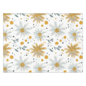 Nappe Modèle floral blanc et jaune (Devant (Horizontal))