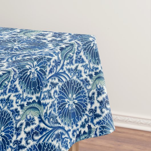 Nappe Modèle floral chinois bleu (In Situ)