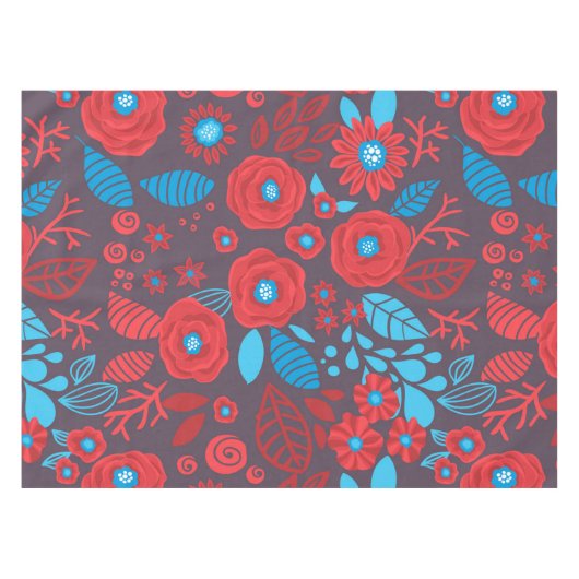 Nappe Modèle floral de Doodle (Devant (Horizontal))