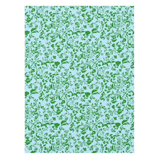Nappe Modèle floral vert G01. L Blue BG (Devant)