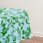 Nappe Modèle floral vert G01. L Blue BG (In Situ)