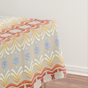 Nappe modèle géométrique de style bogemian ethnique