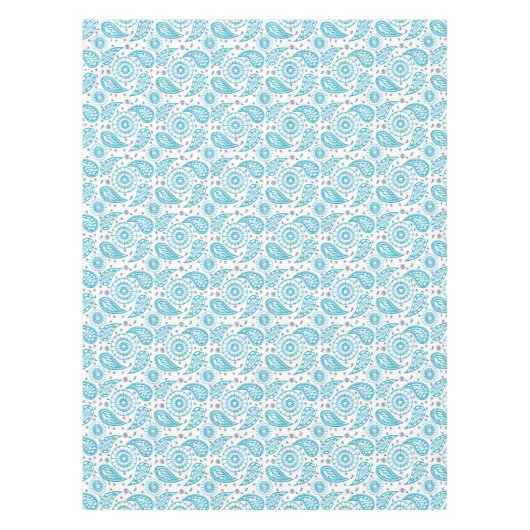 Nappe Modèle sans couture bleu de Paisley (Devant)