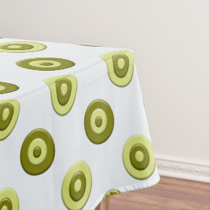 Nappe modèle vert de pois rétro