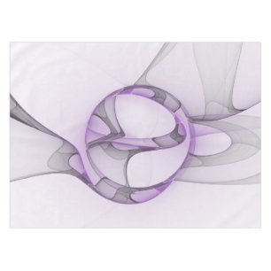 Nappe Modern Abstract Fractal Art Lavender Gray