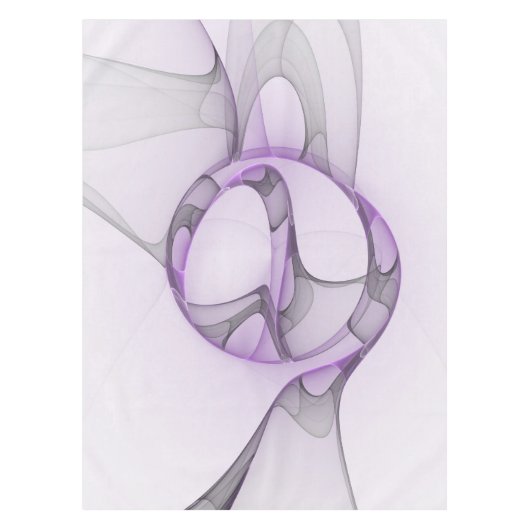 Nappe Modern Abstract Fractal Art Lavender Gray (Devant)