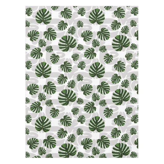 Nappe Modern Boho Botanical Leaves Pattern (Devant)