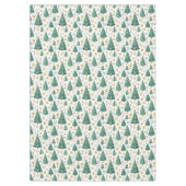 Nappe Modern Christmas trees festive holiday tablecloth (Devant)