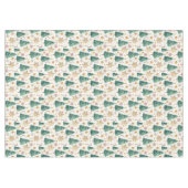 Nappe Modern Christmas trees tablecloth red green gold (Devant (Horizontal))