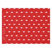 Nappe Modern elegant red pine tree Joy Christmas (Devant (Horizontal))