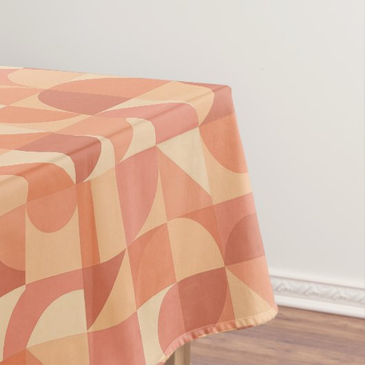Nappe Modern Geometric Abstract Peach & Terracotta  (In Situ)