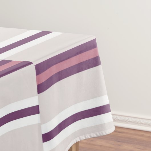 Nappe Modern Mauve and Plum Stripe (In Situ)