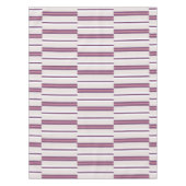 Nappe Modern Mauve and Plum Stripe (Devant)