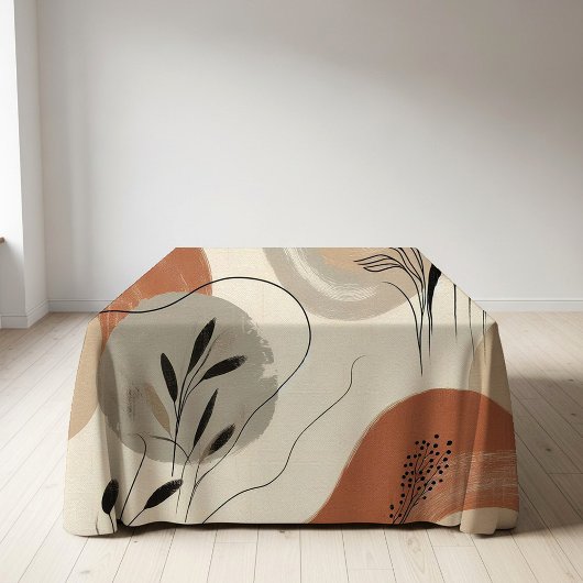 Nappe Modern Minimalist Organic Abstract Shapes Pattern