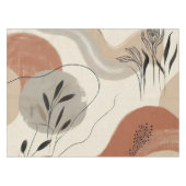Nappe Modern Minimalist Organic Abstract Shapes Pattern (Devant (Horizontal))