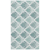 Nappe Modern Teal Nordic Damask (Devant)