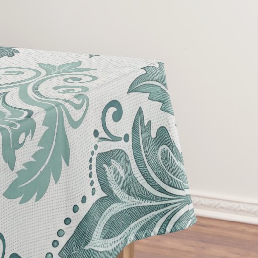 Nappe Modern Teal Nordic Damask (In Situ)