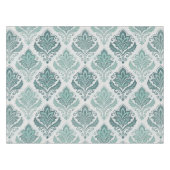 Nappe Modern Teal Nordic Damask (Devant (Horizontal))