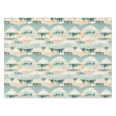Nappe Modern Turquoise Orange Cream Christmas Trees (Devant (Horizontal))