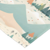 Nappe Modern Turquoise Orange Cream Christmas Trees (Angle)