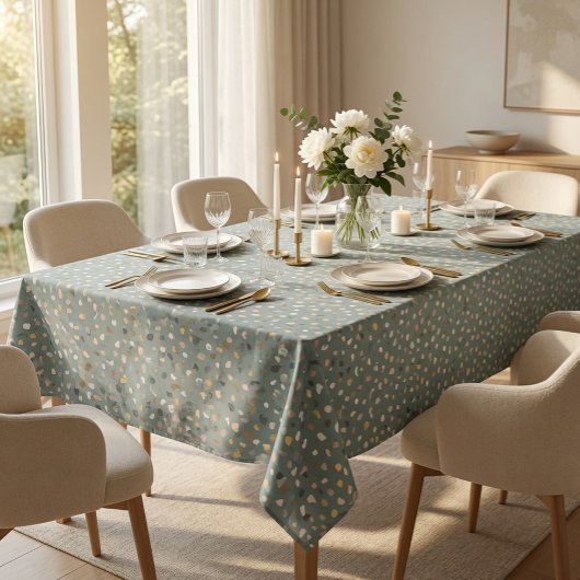 Nappe moderne à motif terrazzo neutre