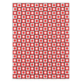 Nappe moderne abstraite noire rouge et blanche (Devant)
