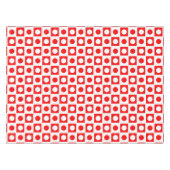 Nappe moderne abstraite rouge et blanche (Devant (Horizontal))