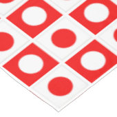 Nappe moderne abstraite rouge et blanche (Angle)
