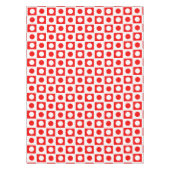 Nappe moderne abstraite rouge et blanche (Devant)