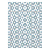 Nappe moderne abstraite sarcelle et blanc (Devant)