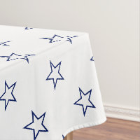 Moderne blanc & bleu marine étoiles motif fun
