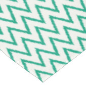 Nappe Moderne chic motif chevron ikat texturé vert (Angle)