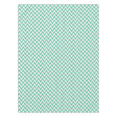Nappe Moderne chic motif chevron ikat texturé vert (Devant)