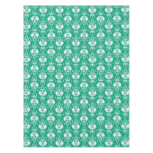 Nappe Moderne chic texturé vert ikat motif tribal (Devant)