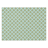 Nappe Moderne de milieu de siècle bleu vert sauge géomét (Devant (Horizontal))
