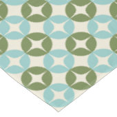 Nappe Moderne de milieu de siècle bleu vert sauge géomét (Angle)