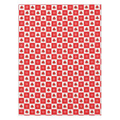 Nappe moderne de Noël rouge et blanc (Devant)
