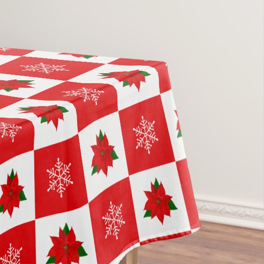 Nappe moderne de Noël rouge et blanc (In Situ)