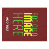 NAPPE MODERNE ÉDITABLE SIMPLE OXBLOOD IMAGE MODÈLE TEXTE (Devant (Horizontal))