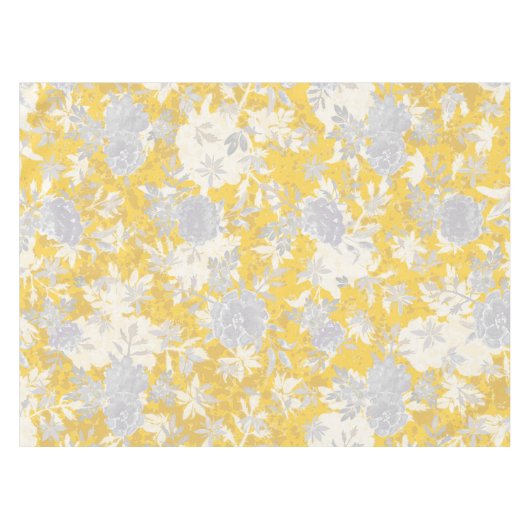 Nappe Moderne Elégante Mustard Jaune Marigold Fleurs (Devant (Horizontal))