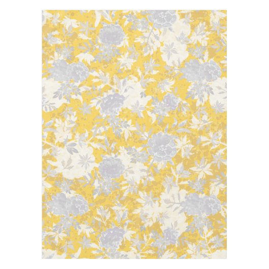 Nappe Moderne Elégante Mustard Jaune Marigold Fleurs (Devant)